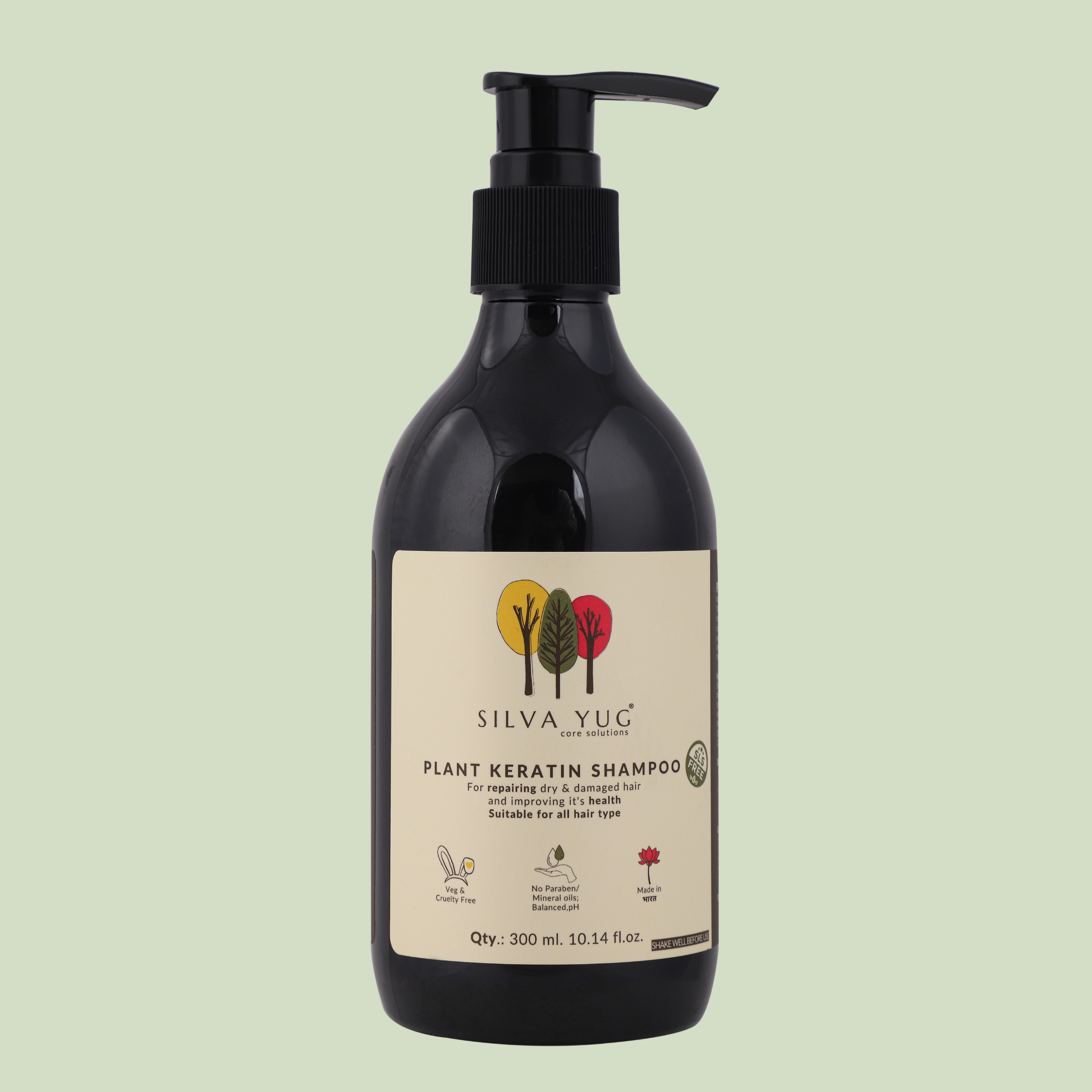 PLANT KERATIN SHAMPOO | 20 ml. | Sulphate Free, for hair WITH ANY chemical treatment / colour | Cleans and nourishes the scalp, giving soft and frizz-free hair