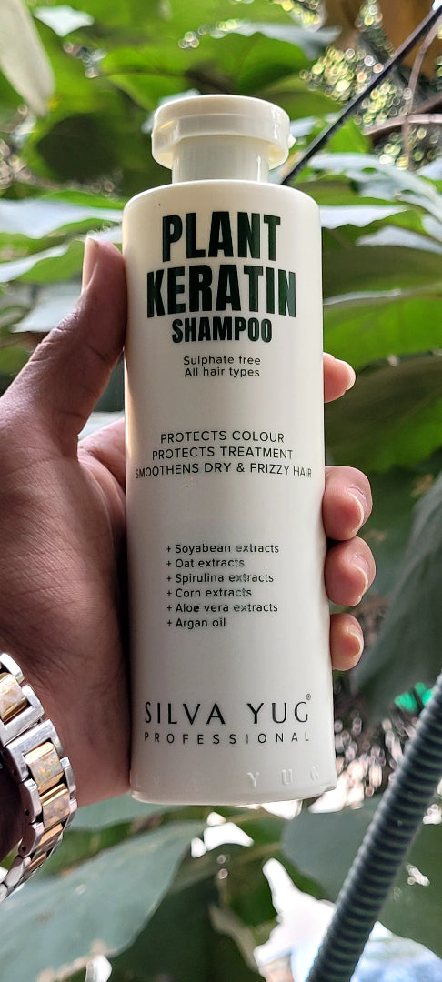 PLANT KERATIN SHAMPOO | 300 ml. | Sulphate Free, for hair WITH ANY chemical treatment / colour | Cleans and nourishes the scalp, giving soft and frizz-free hair