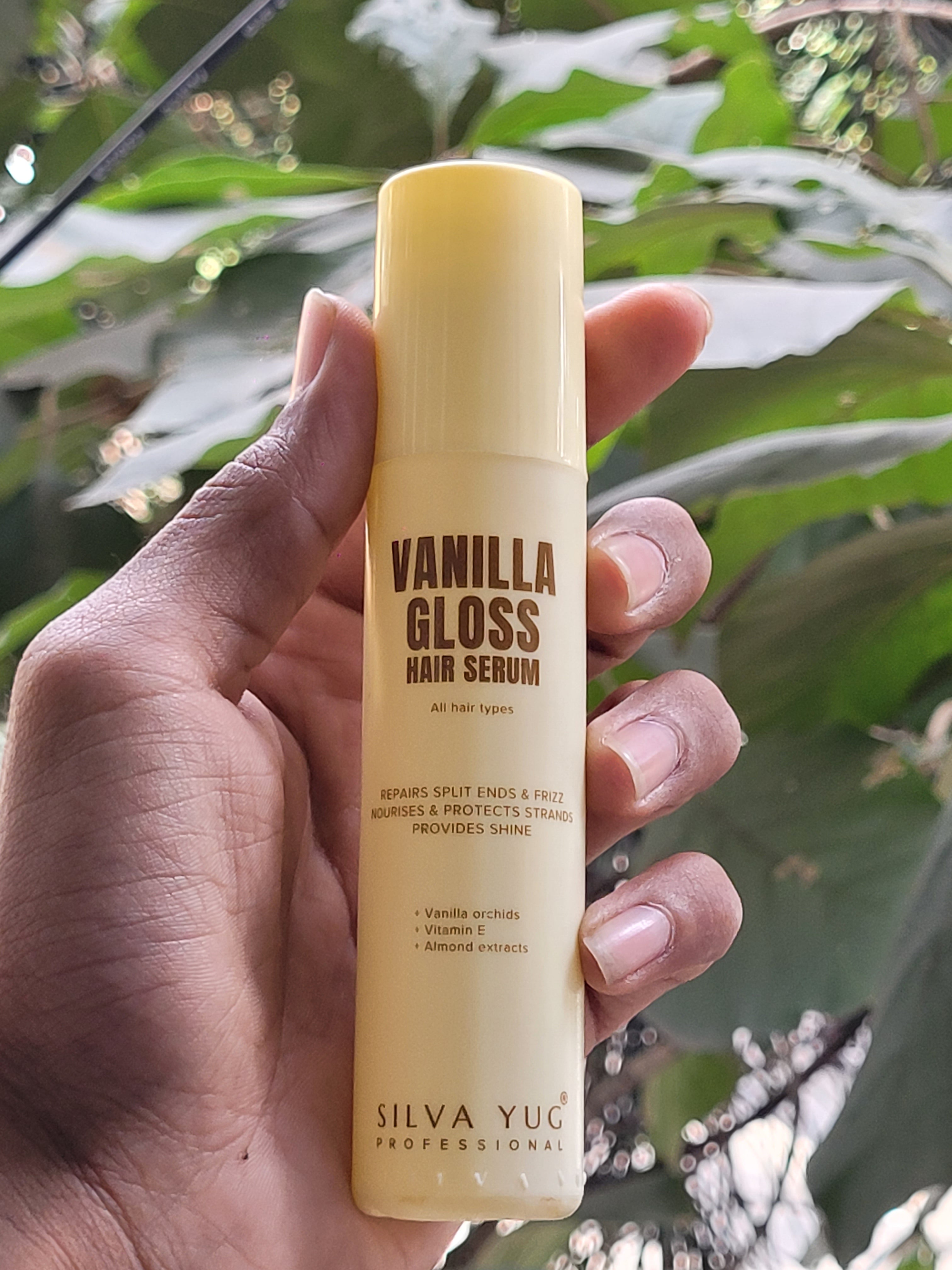 VANILLA GLOSS HAIR SERUM | 55 ml. | Protects hair from sun damage and restores shine and moisture