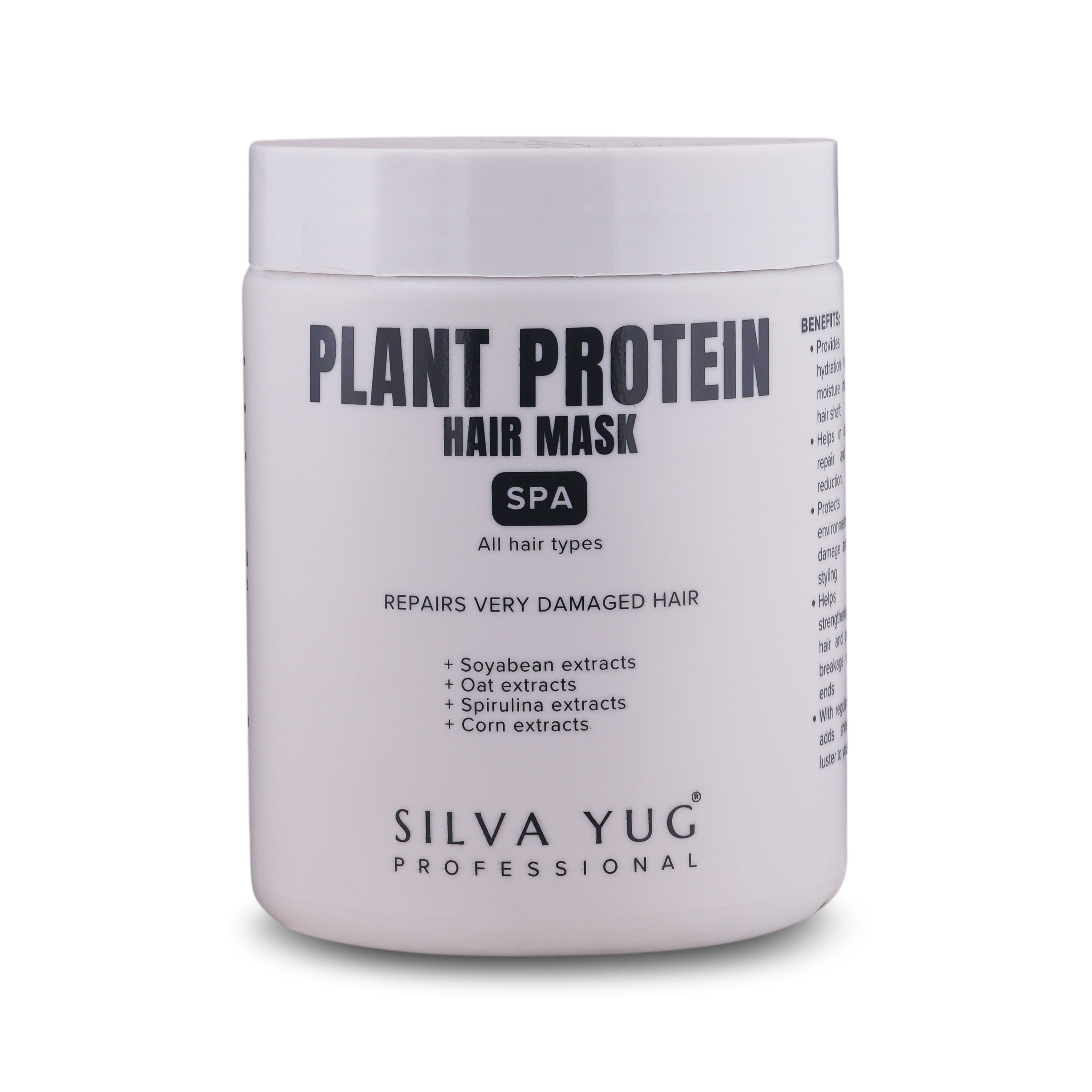 PLANT PROTEIN HAIR MASK | 325 ml. | For repairing damaged hair, restoring moisture, smoothness and shine