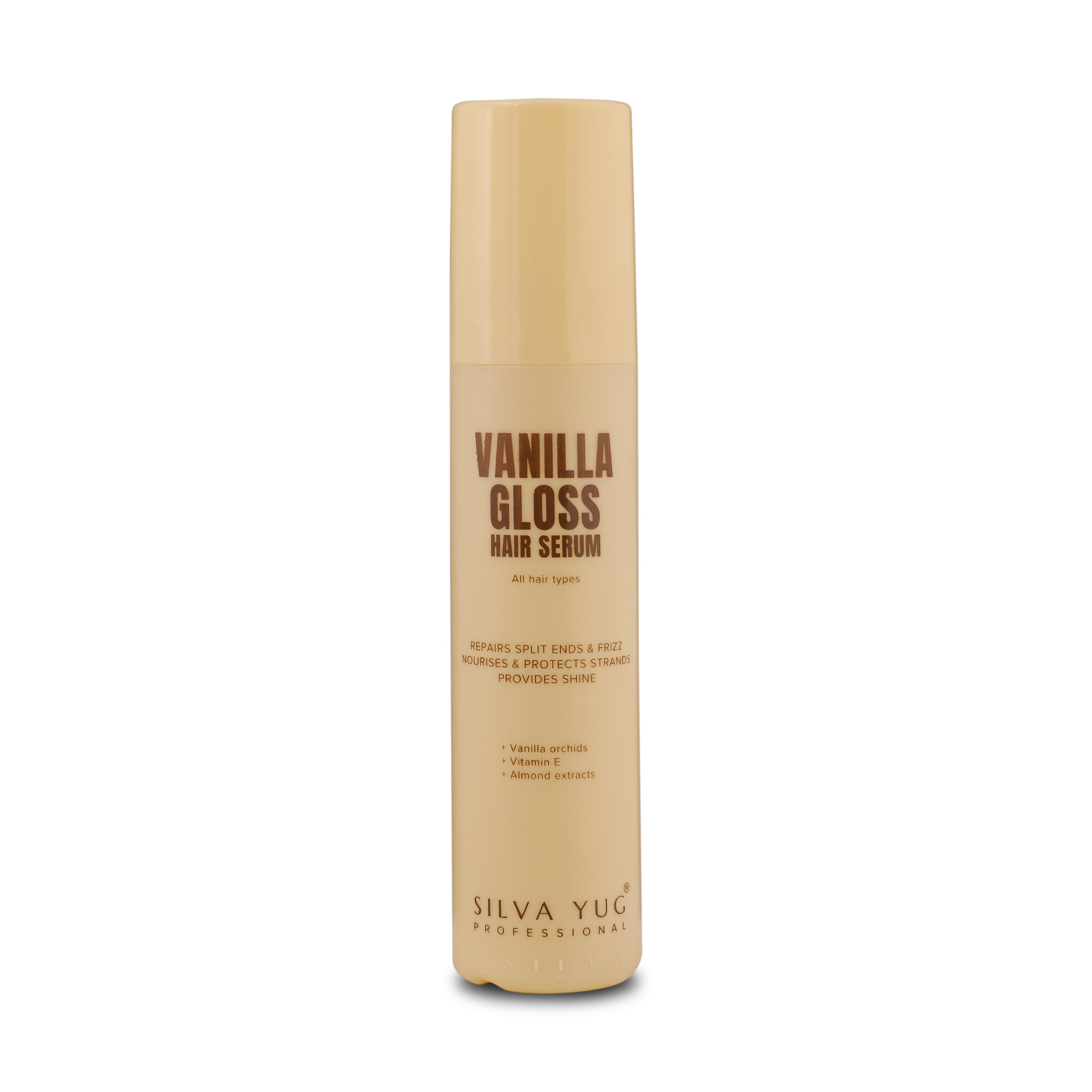 VANILLA GLOSS HAIR SERUM | 55 ml. | Protects hair from sun damage and restores shine and moisture