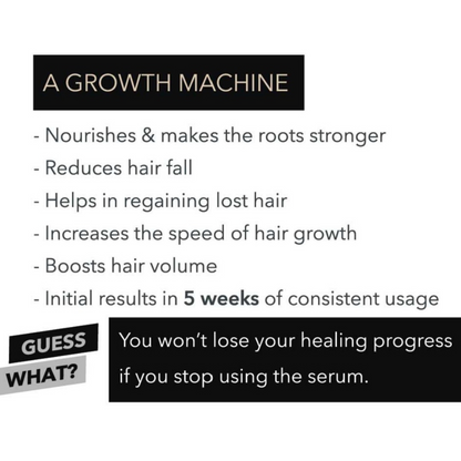 5W HAIR GROWTH SERUM | 55 ml. |  Initial results in 5 Weeks  | Hair volume booster