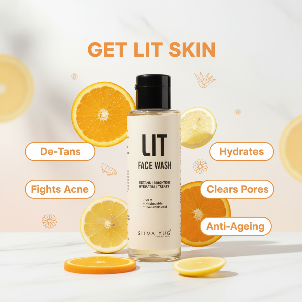 LIT Face Wash – Detans, Brightens, Hydrates & Treats