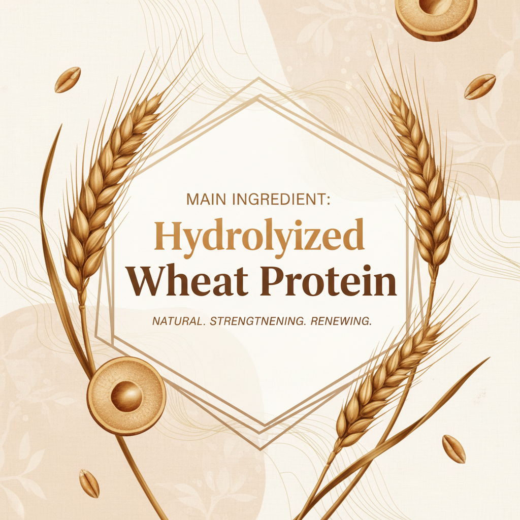 WHEAT PROTEIN SHAMPOO | 325 ml. | For hair WITH NO chemical treatment / colour | Cleans and nourishes the scalp, giving soft and frizz-free hair