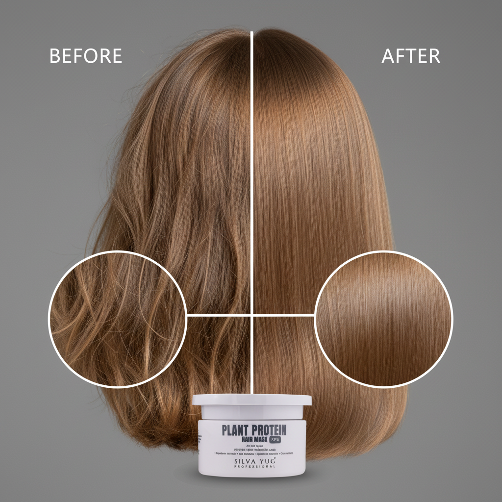 PLANT PROTEIN HAIR MASK | 325 ml. | For repairing damaged hair, restoring moisture, smoothness and shine