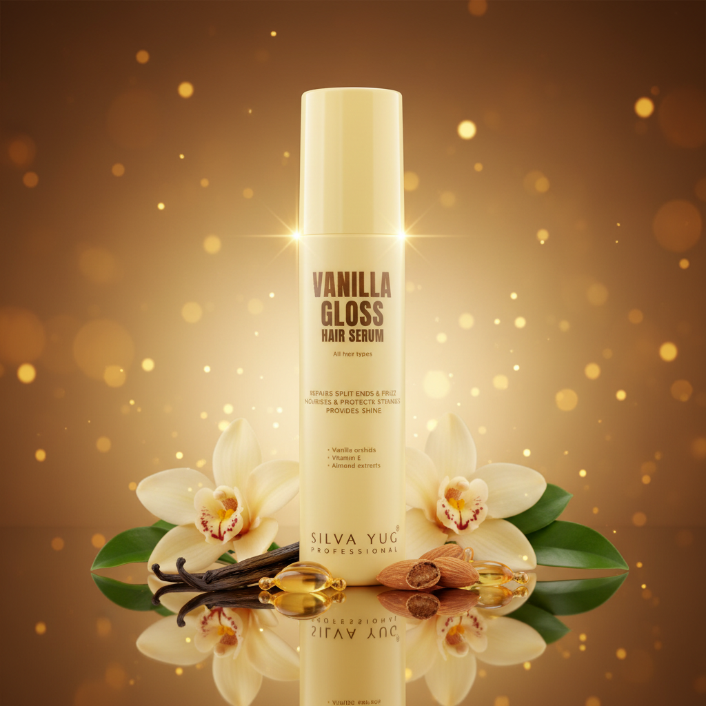 VANILLA GLOSS HAIR SERUM | 55 ml. | Protects hair from sun damage and restores shine and moisture